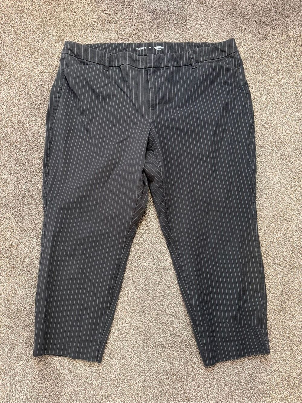 OLD NAVY High-Rise Pixie Skinny Pinstripe Pants Size 22